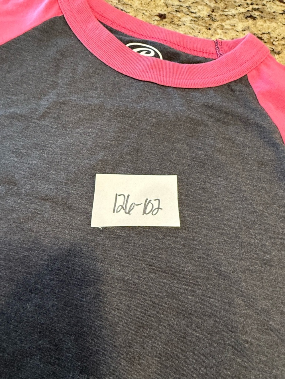 Rawlings baseball tee gray & pink crew neck crop sleeves SZ M - Picture 10 of 11